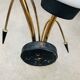 Pair of 1950s wall lights, opaline and brass tulips, Lunel Arlus