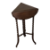 Small walnut side table with drop leaf and twisted legs – 20th century