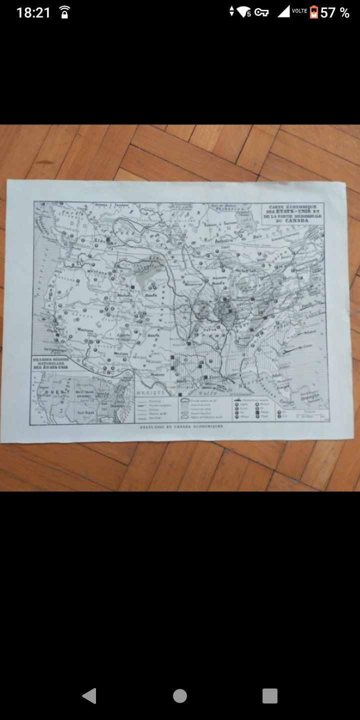 Old political map of Canada Larousse