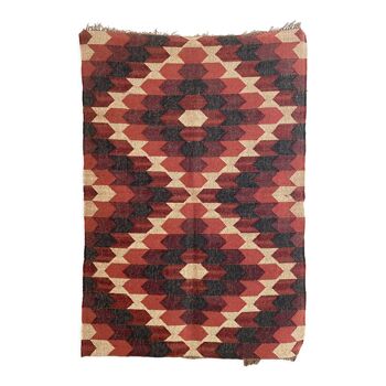 Tapis Kilim tissé à la main en jute