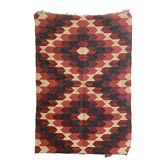 4x6 ft - jute\wool handwoven kilim floor rug