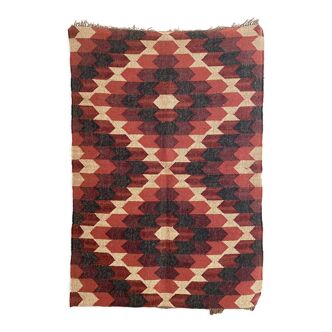4x6 ft - jute\wool handwoven kilim floor rug