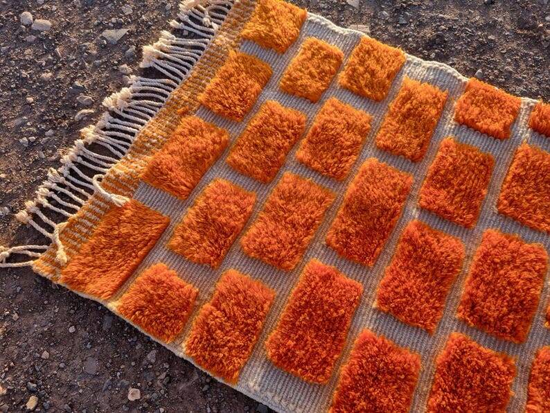Handmade runner rug 300cm x 100cm