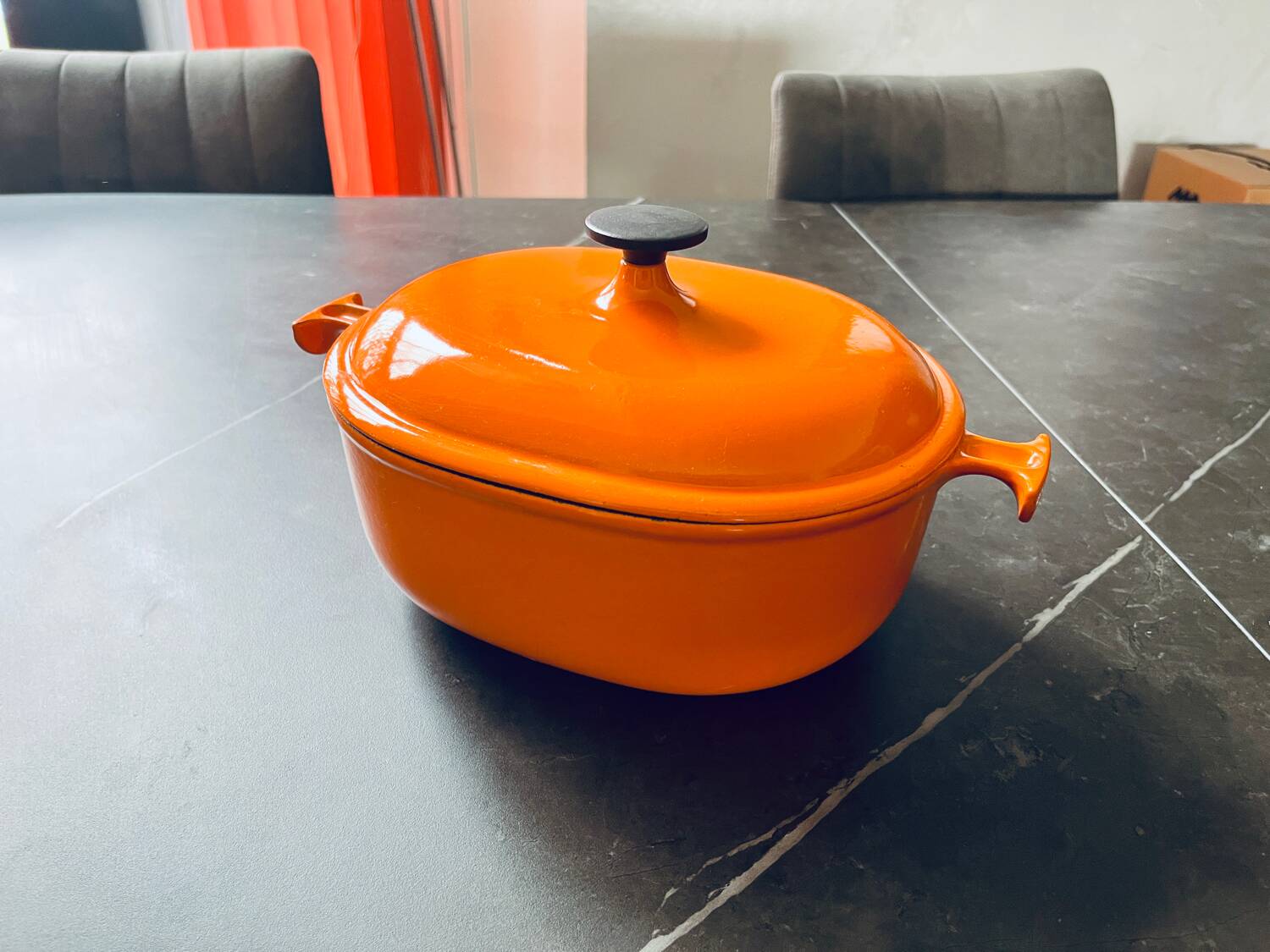 Vintage casserole dish Le Creuset 25 La Mama by Enzo Mari
