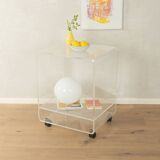 1960s acrylic side table