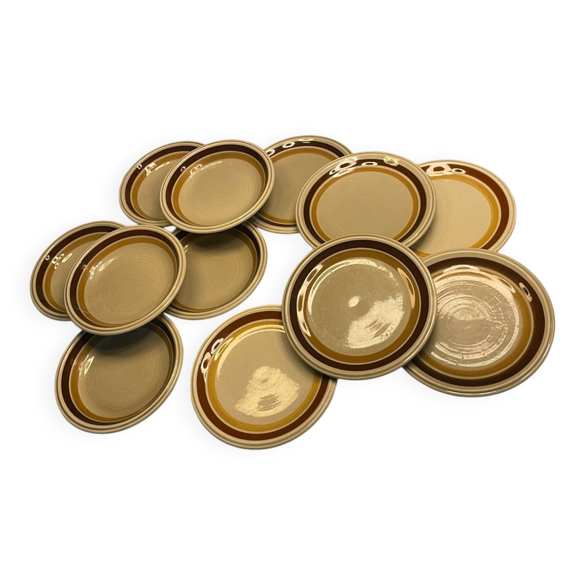 Lot of 12 Keramos plates 1970