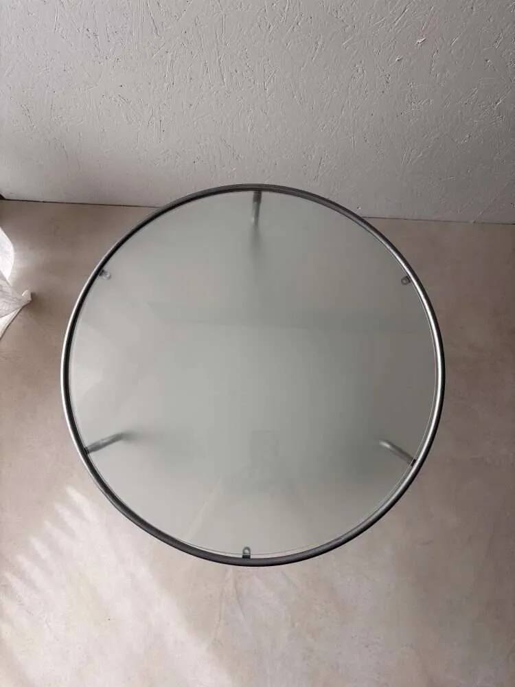 Ikea two-tiered serving trolley with glass.