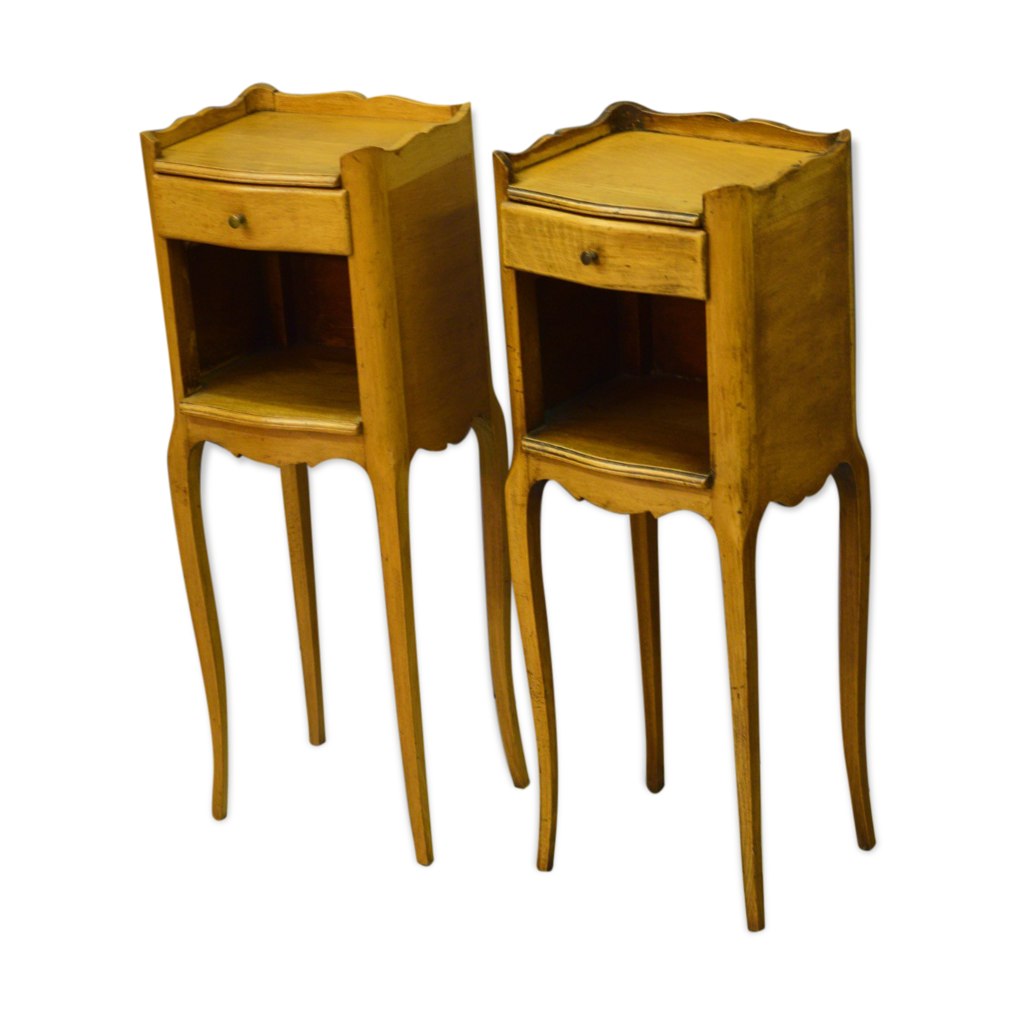 Pair of small Louis XV-style bedsides