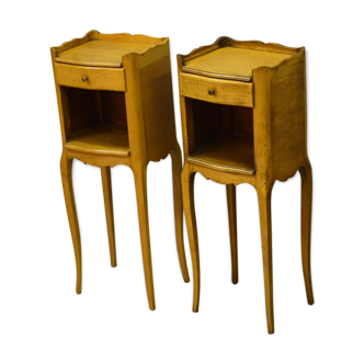 Pair of small Louis XV-style bedsides