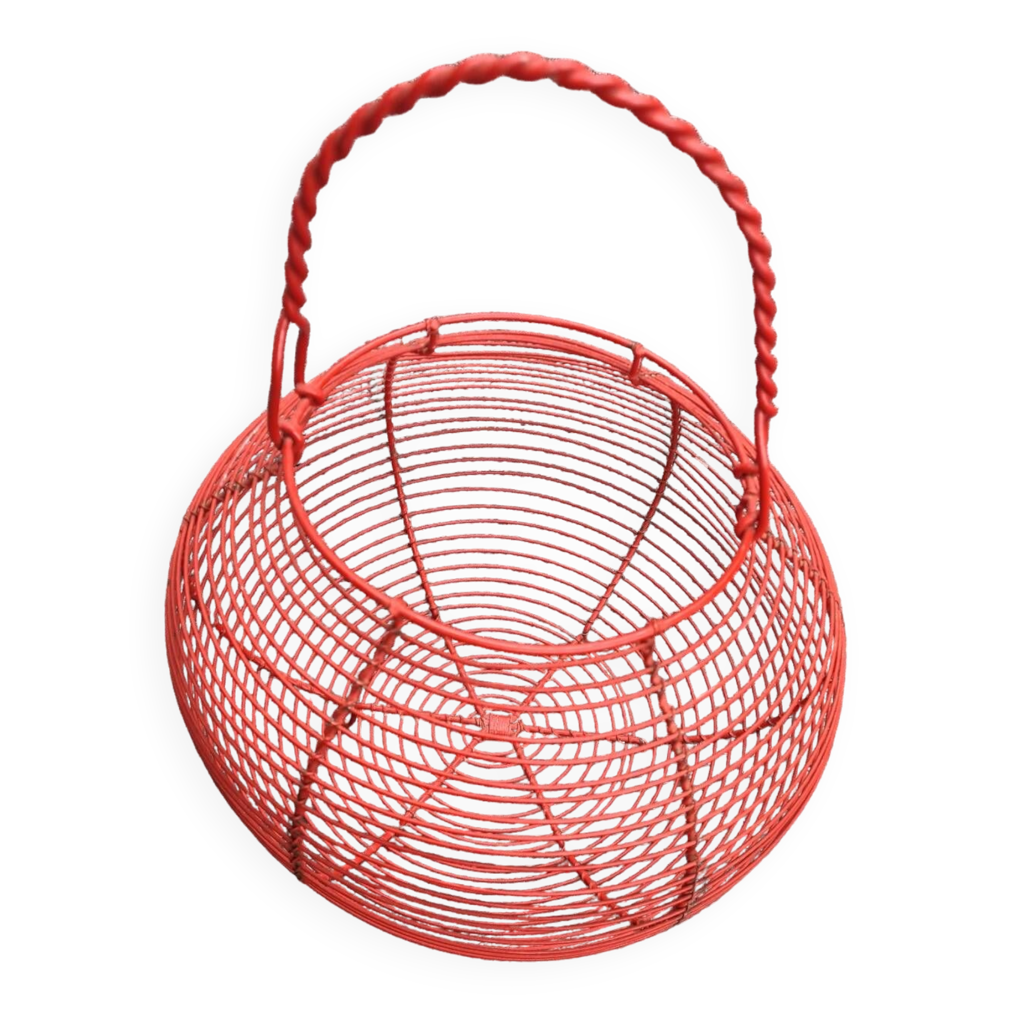Metal salad basket: vintage