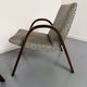 Set of 2 vintage design Bow-Wood Steiner armchairs, 1950s.