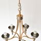 Vintage chandelier in gold and silver metal