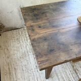 1950s oak farmhouse table with spindle legs