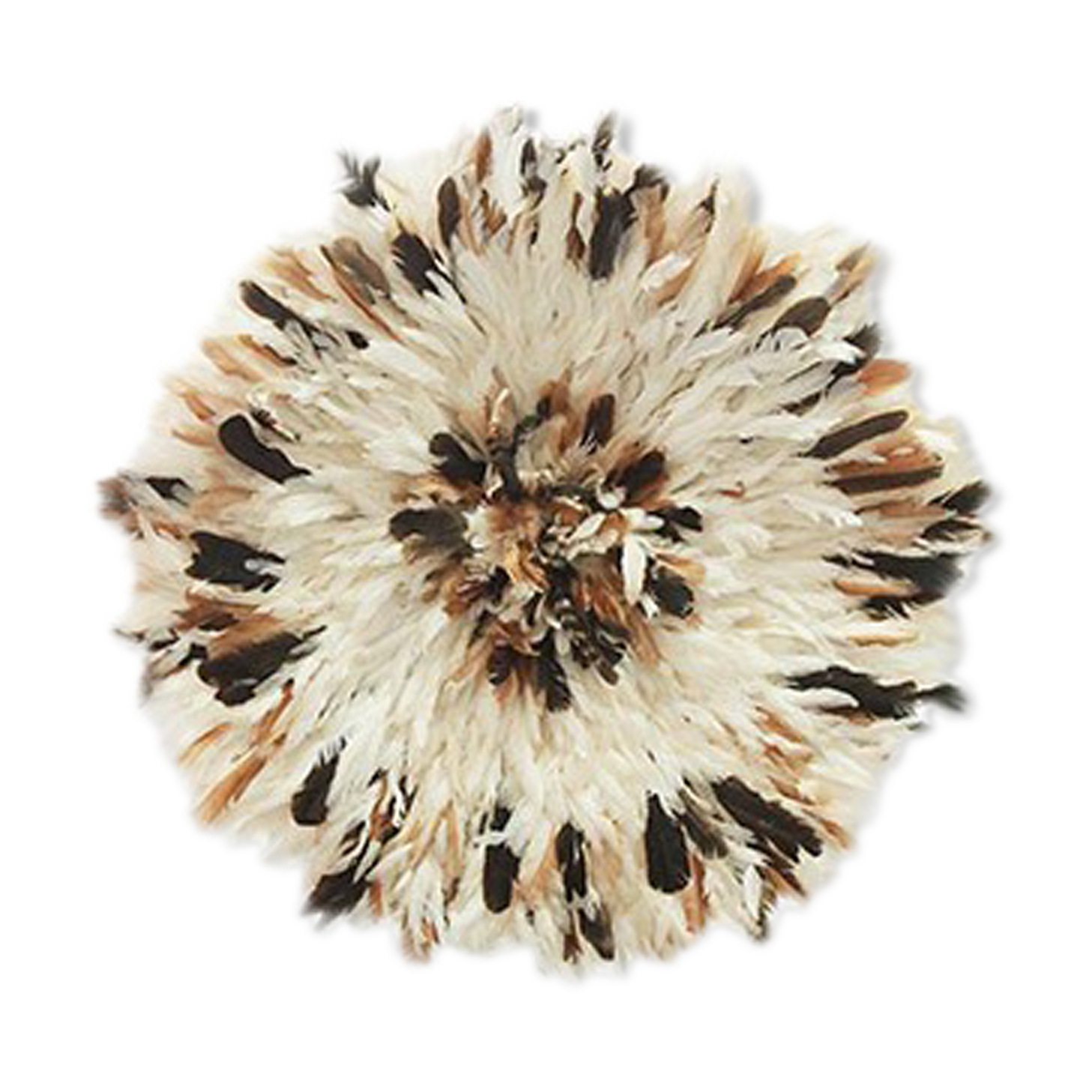 Juju hat blanc naturel et beige de 50 cm