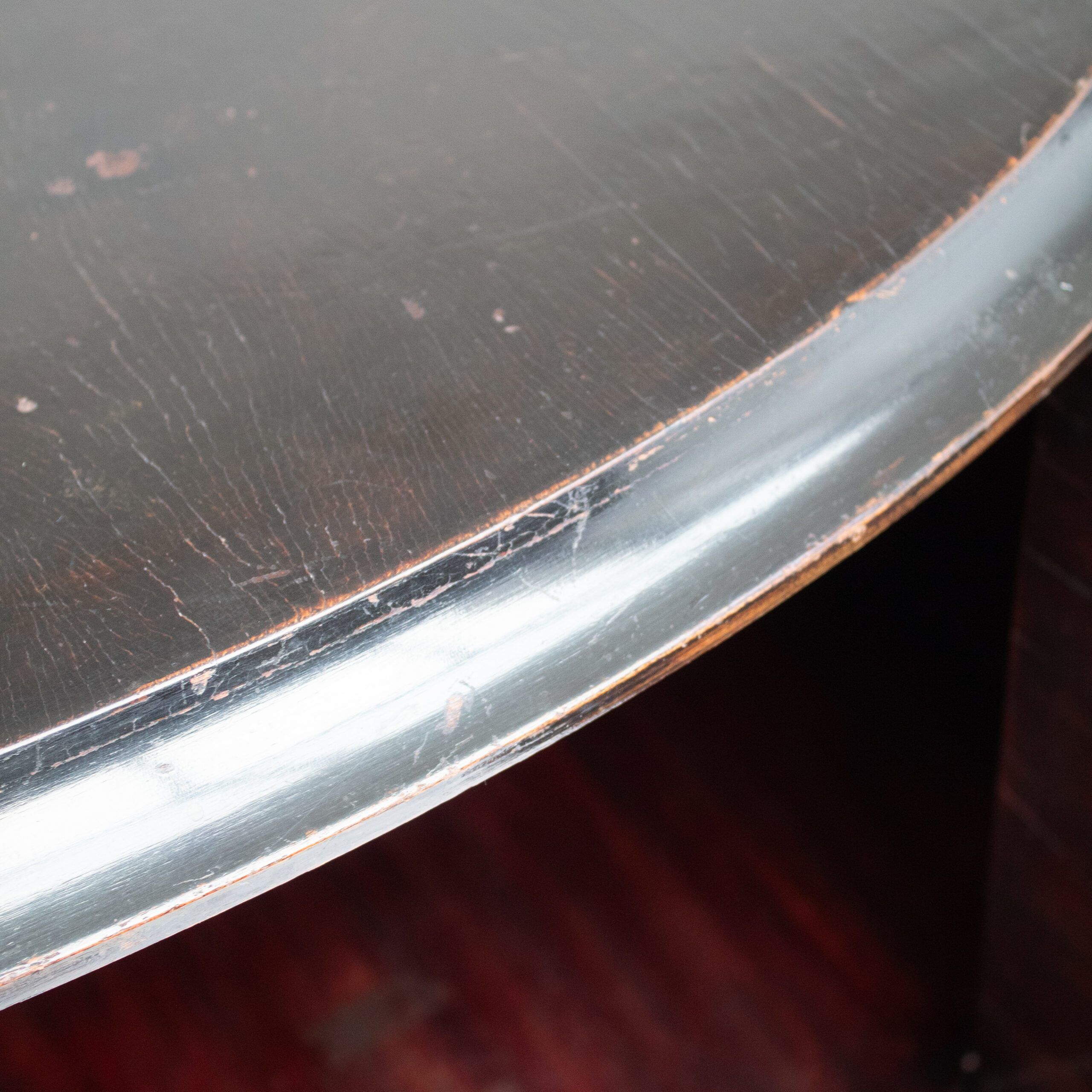 Set of Art Deco nightstands in dark wood