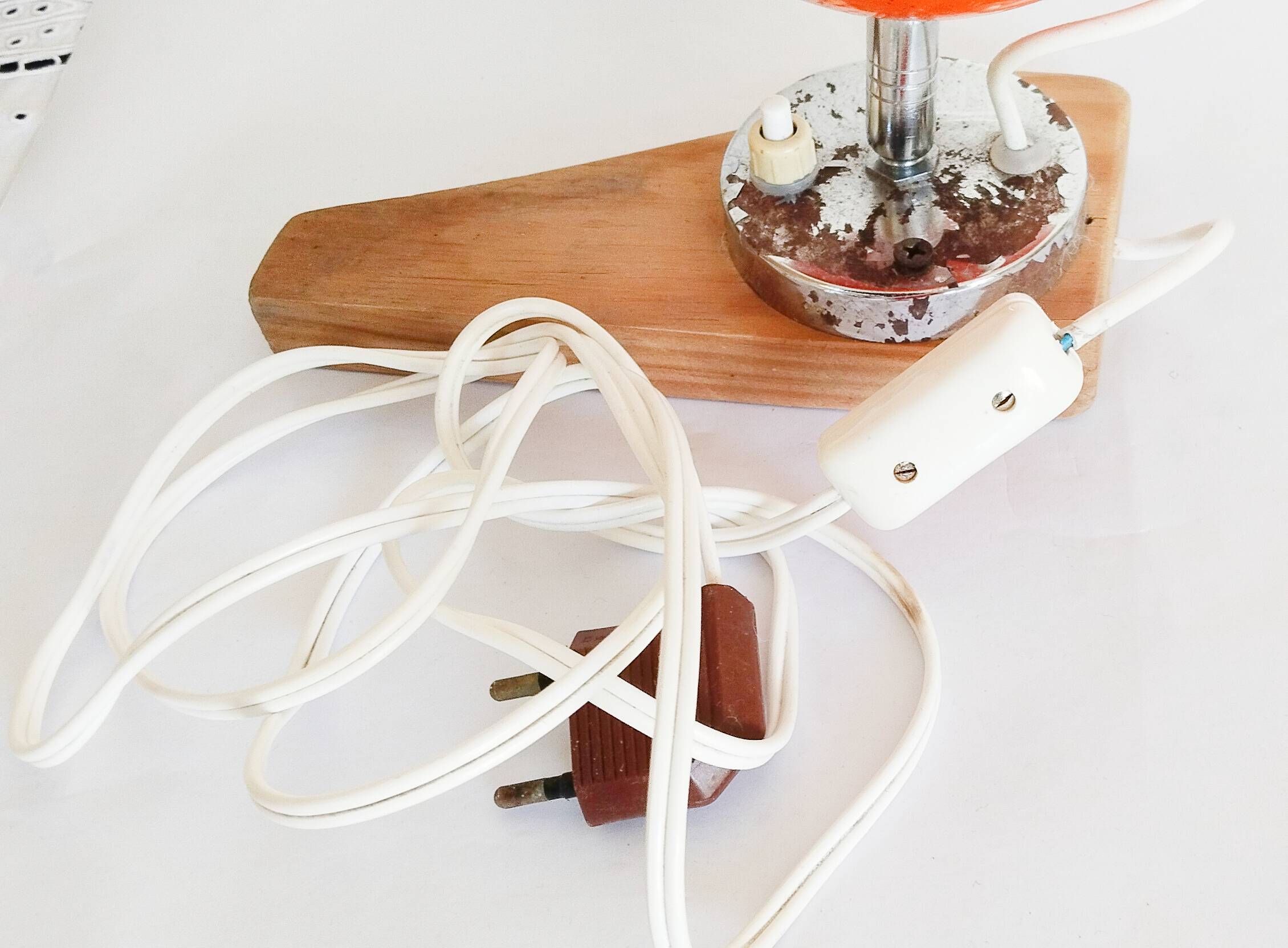 "Eye Ball" ball lamp, orange, 1960s