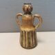 Beautiful ceramic vase in the shape of a lady, in multicolored glaze. Denmark 1970-80s