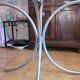 Round Metal and Glass Table - Vintage Design