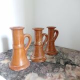 Bougeoirs grès émaillé
