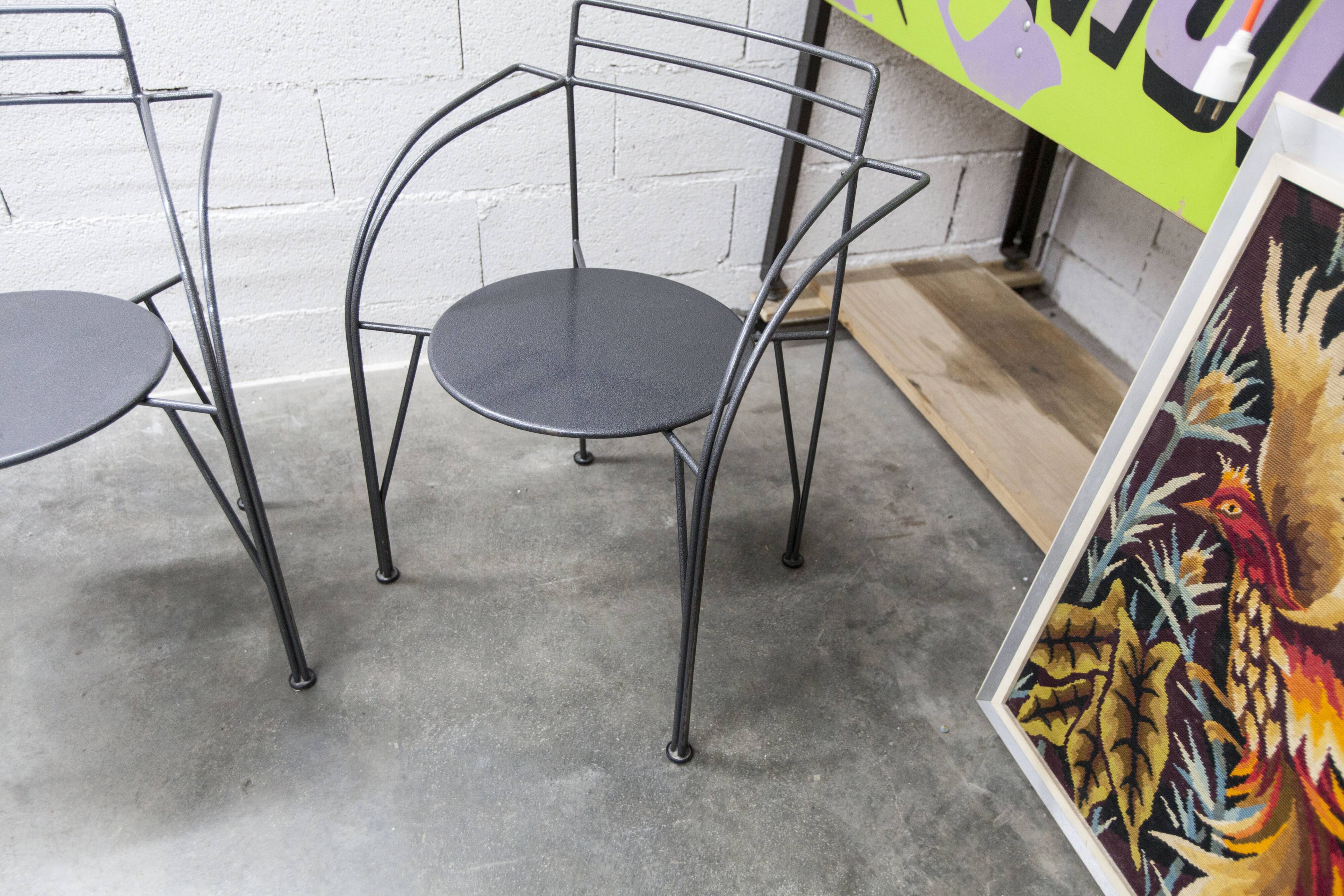 Set of 6 "Silver Moon" armchairs by Pascal Mourgue 1985