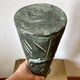 Longiline vase with stylised brutalist decoration, in the style of Ballesti.