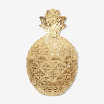 Bonbonnière ananas en cristal d'arques