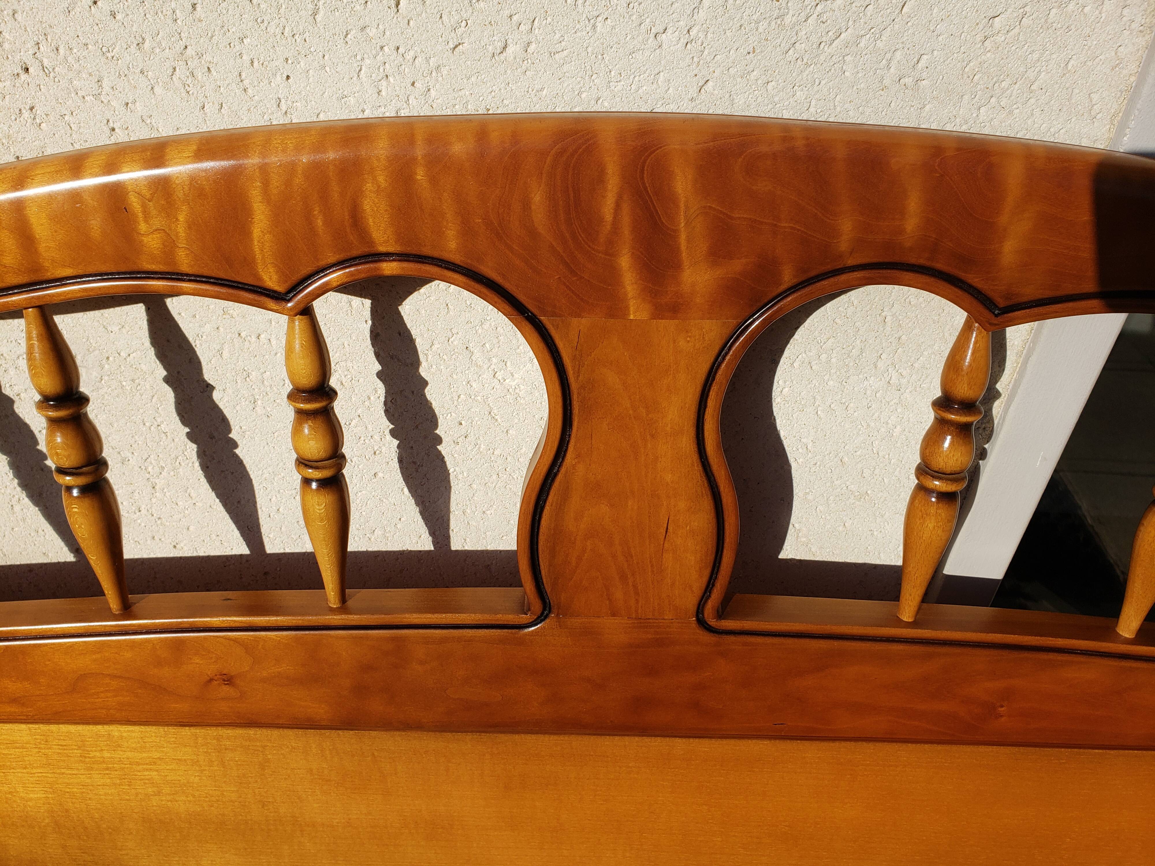 Louis XV style bed in cherry wood