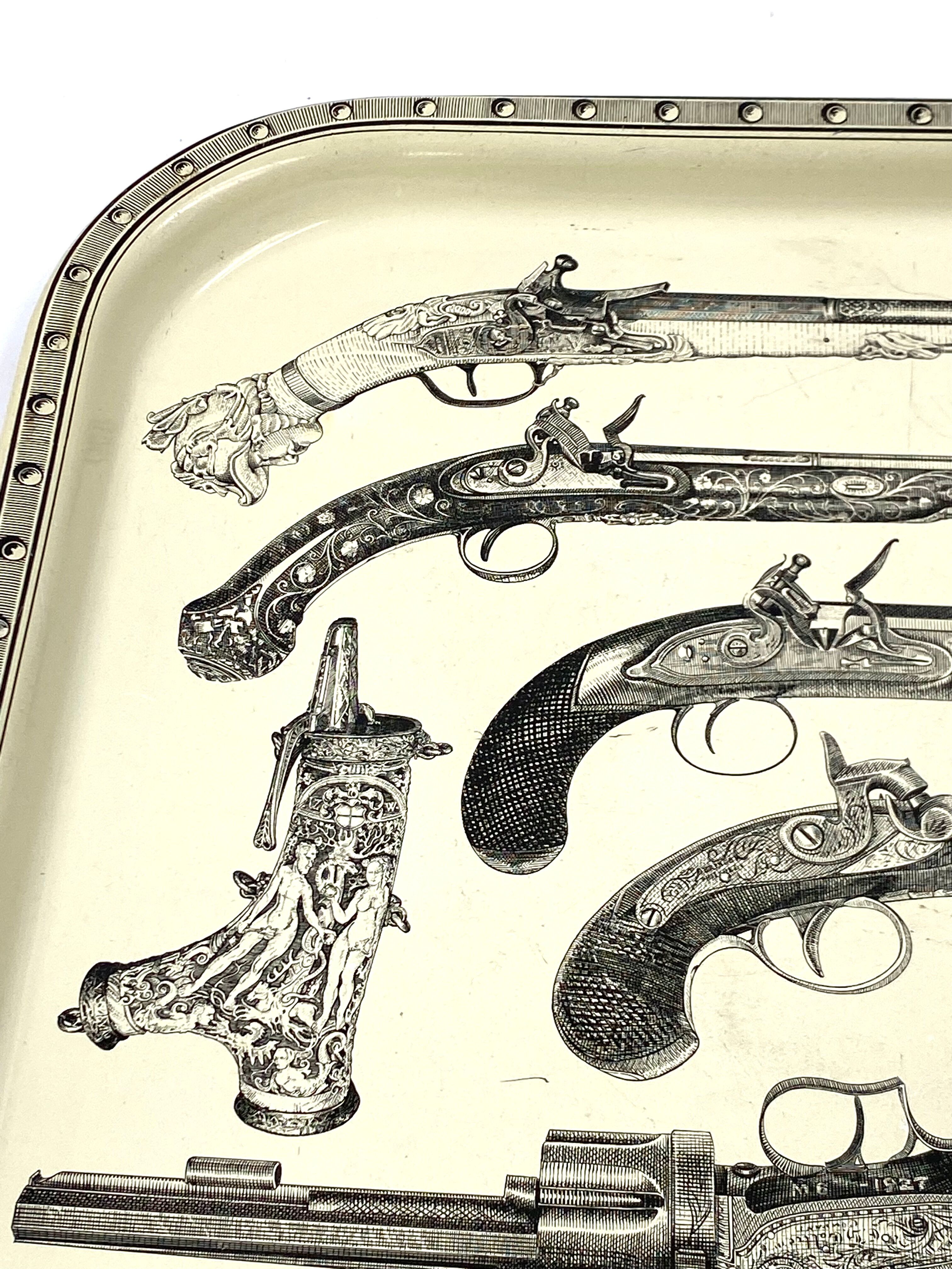 Piero Fornasetti, 'Guns' Tray, Atelier Fornasetti, ca. 1960