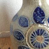 Pied de lampe en céramique par Jean Claude Monange, années 60/70