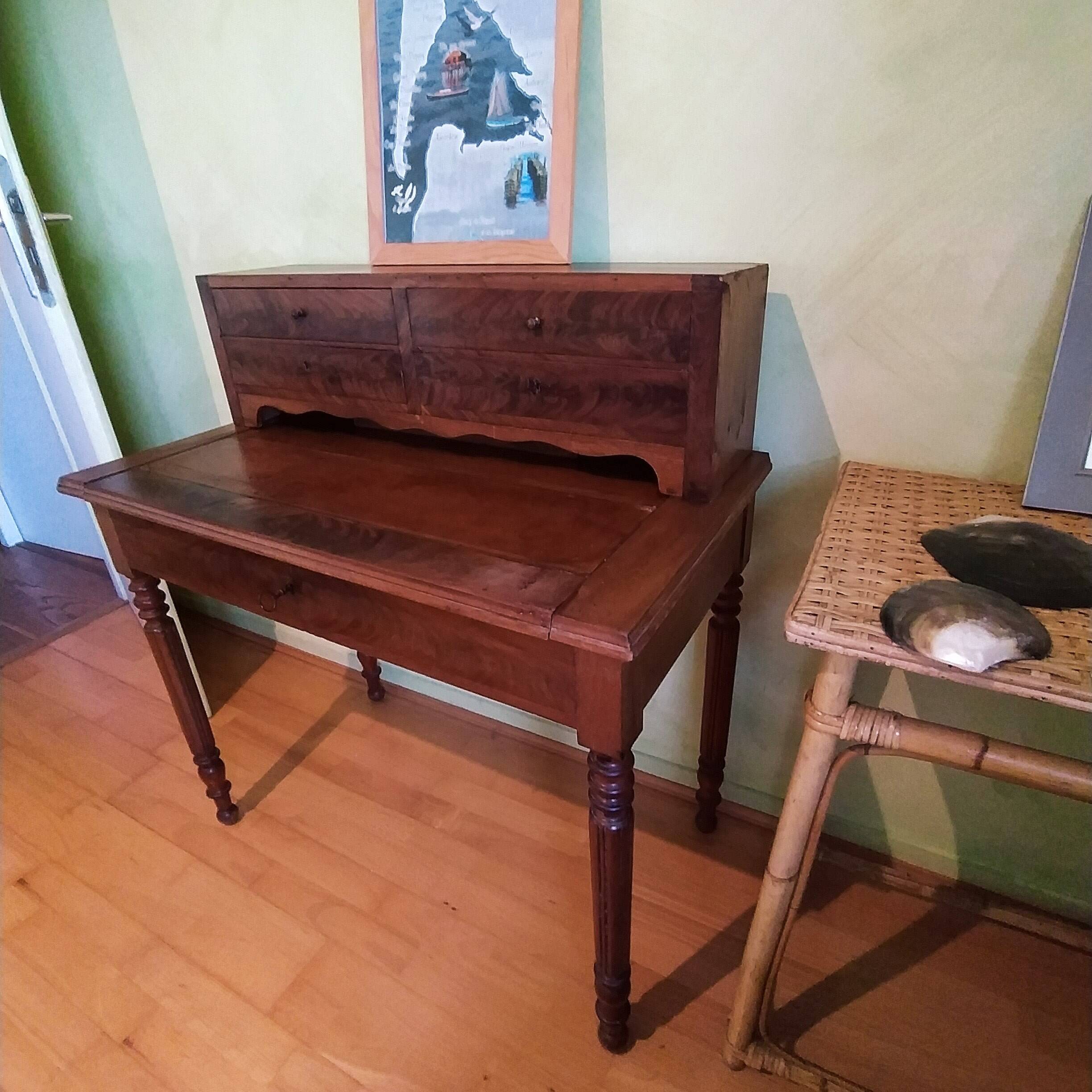 bonheur du jour à gradin Louis Philippe