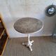 Table bistrot ronde en marbre