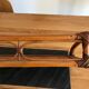 Vintage rattan shelf