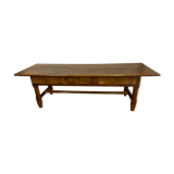 Bressane XVIII walnut table, 2 pulls, a drawer.