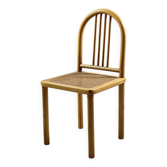 Vintage chair with caned seat