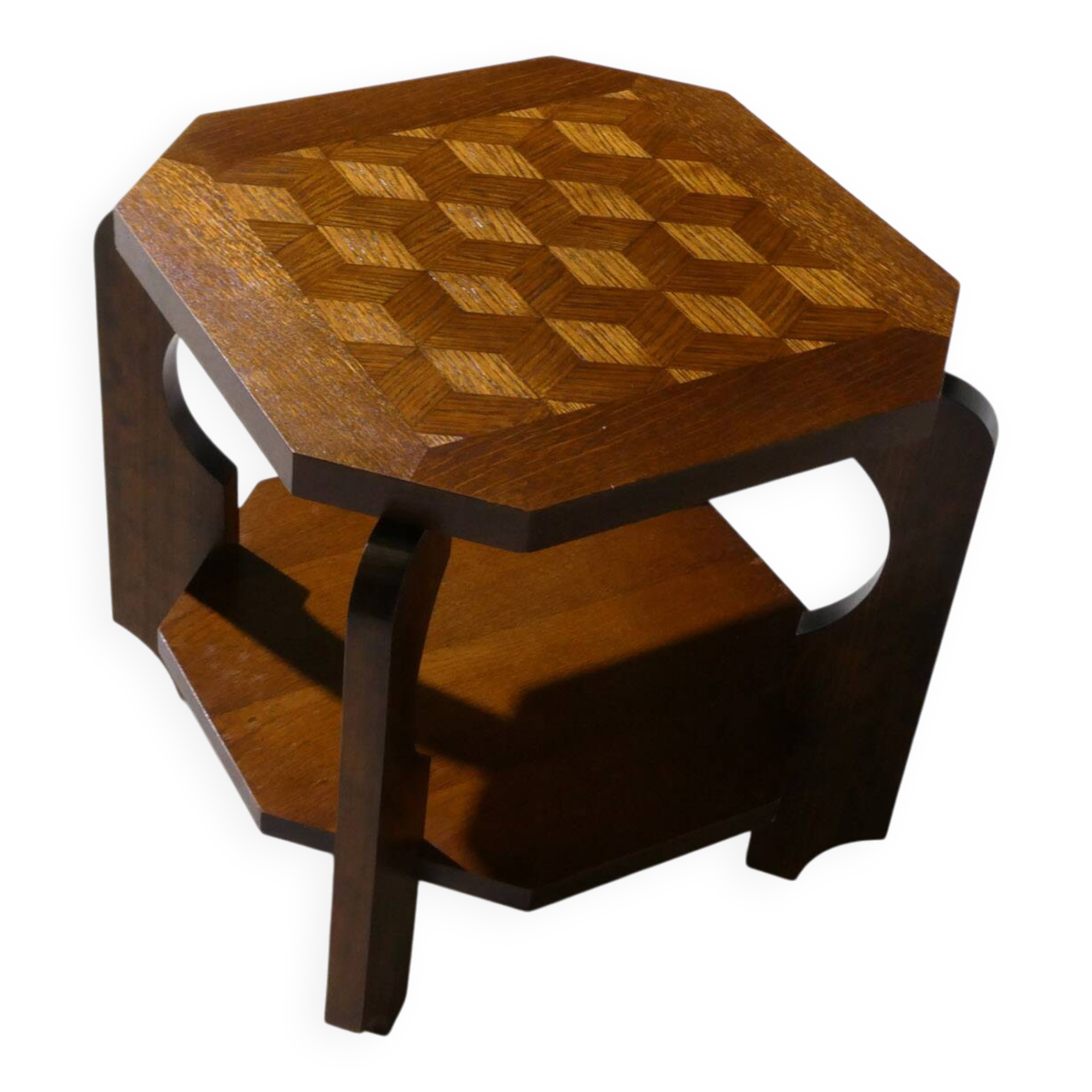 table basse Art Déco en chêne, 1950