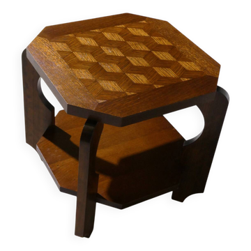 table basse Art Déco en chêne, 1950