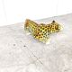 Ceramic Hand Painted Leopard, 1960's Italy