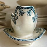 Léon Graves sauce boat in ironstone, "Marie-Louise" service.