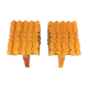 2 vintage scandinavian pine sconces 1960