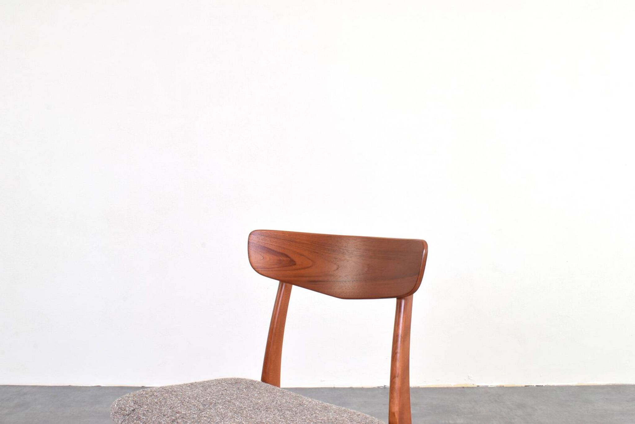 Mid-Century Danish Teak & Wool Dining Chairs from Farstrup, 1960s, Set of 4
