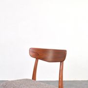 Mid-Century Danish Teak & Wool Dining Chairs from Farstrup, 1960s, Set of 4