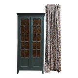 Dark green Parisian display cabinet (renovated)