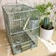 Cage oiseaux ancienne en métal vert amende