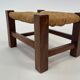 Vintage footstool stool minimalist