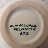 Ceramic cup, floral decoration