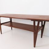 Table basse Vintage en teck danois Wishbone