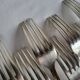 12 silver-plated table forks Manufrance