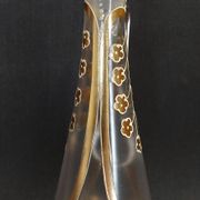 Enamelled glass ewer decanter gold decoration numbered early twentieth art nouveau