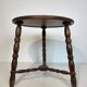 Turned wood coffee table by Charles Dudouyt