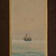 Watercolor on paper by Belval Sailboat 3 masts XXth
